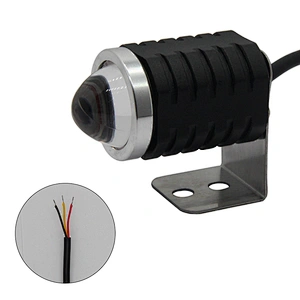 auto LED headlights bulb projector mini lens driving lights white yellow non-polar fisheye cateye motorcycle led headlight