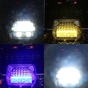 Faro 60w 120w led faro auxiliar angel eyes blue yellow led for mercedes luz ojos de Angel led para moto truck