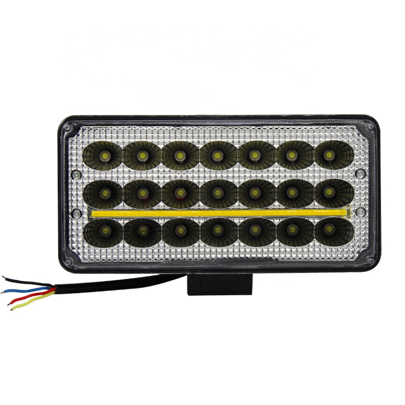 Luces led para carro led work light auto factory truck lights off road lights cuandrado 63w