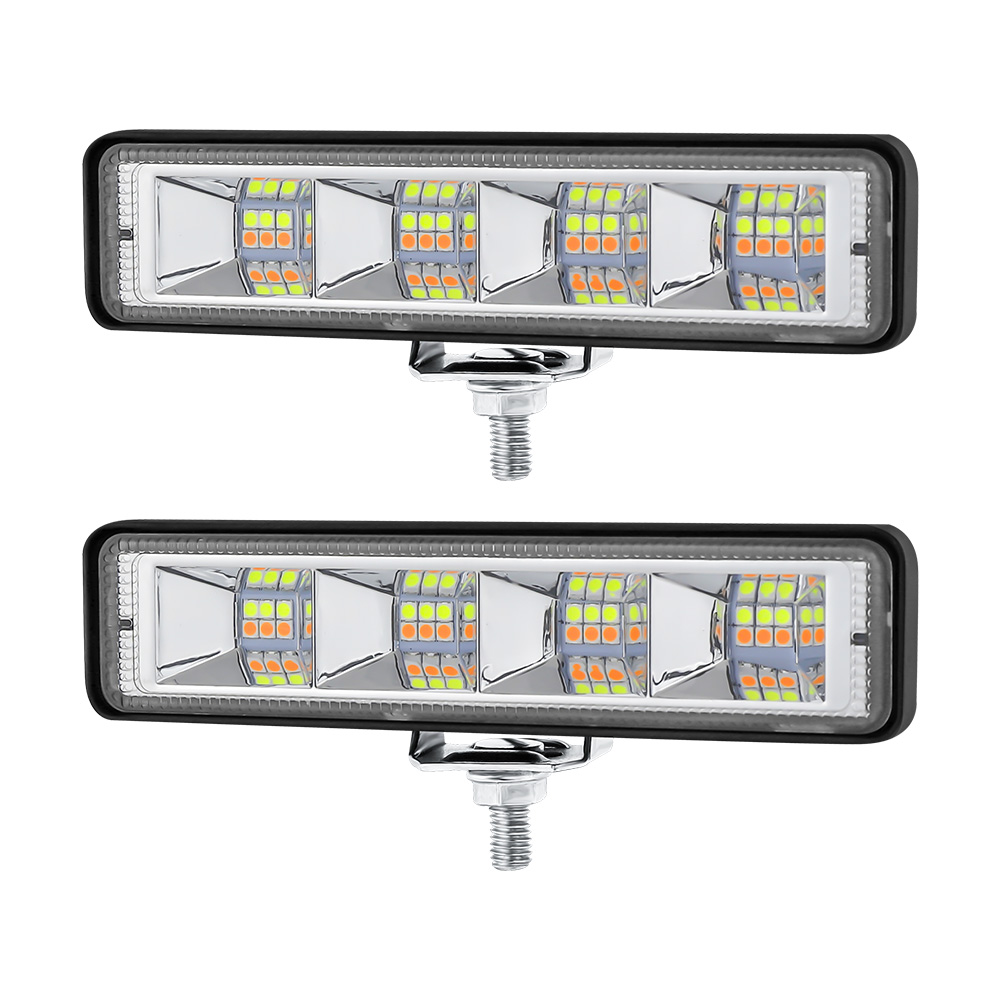 bar led  15cm bar lighting luces bicolor flashing 5 funtions for truck moto car auto