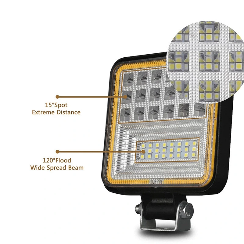 126W LED Work Light Offroad LED Light Bar Spot Flood Car 4WD Truck Tractor Boat Trailer 4x4 SUV ATV 12V 24V car lamp