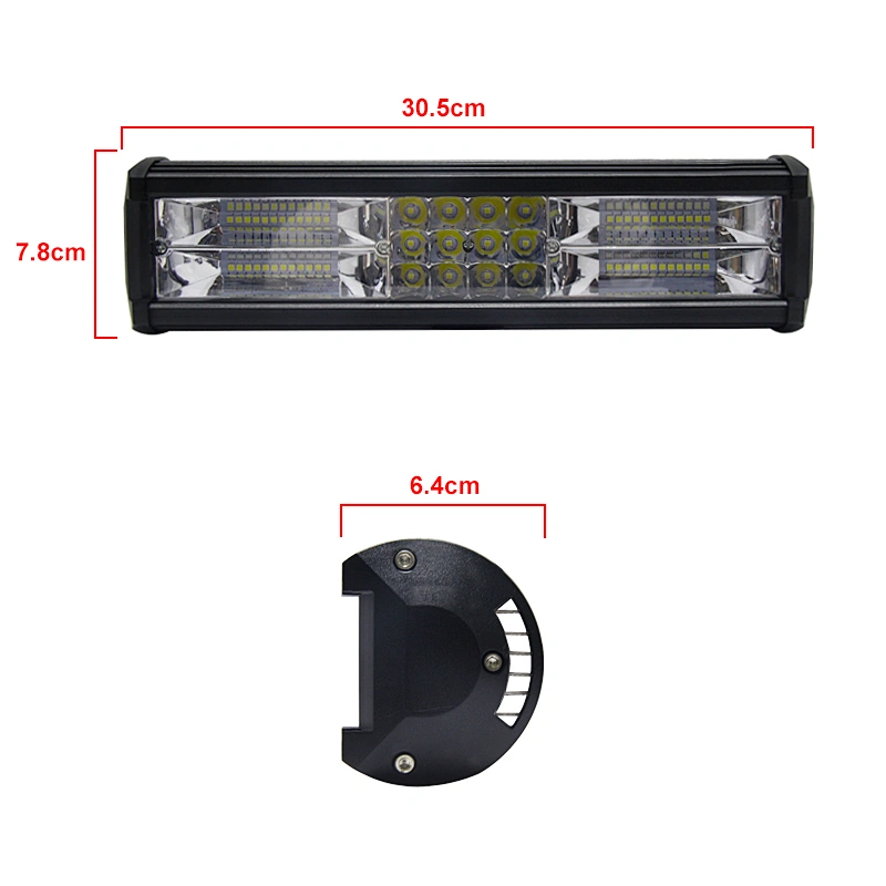 High Quality LED work lights 12inch 60Chip 180w 3600lm Double row Off Road Driving Light 12V 24V Super Led Light Bar work lamp