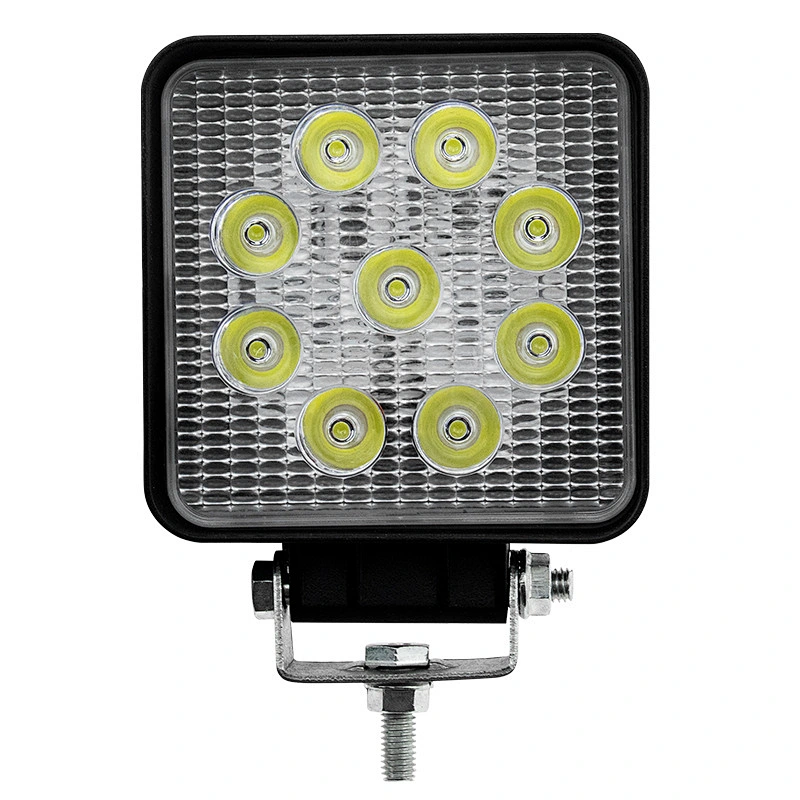 Shape Led Work Light Bar 27W Waterproof Driving Pods Spot Beam Work Lamp for Off-Road Suv Boat 4X4 Jeep JK 4Wd Truck 12V-24V