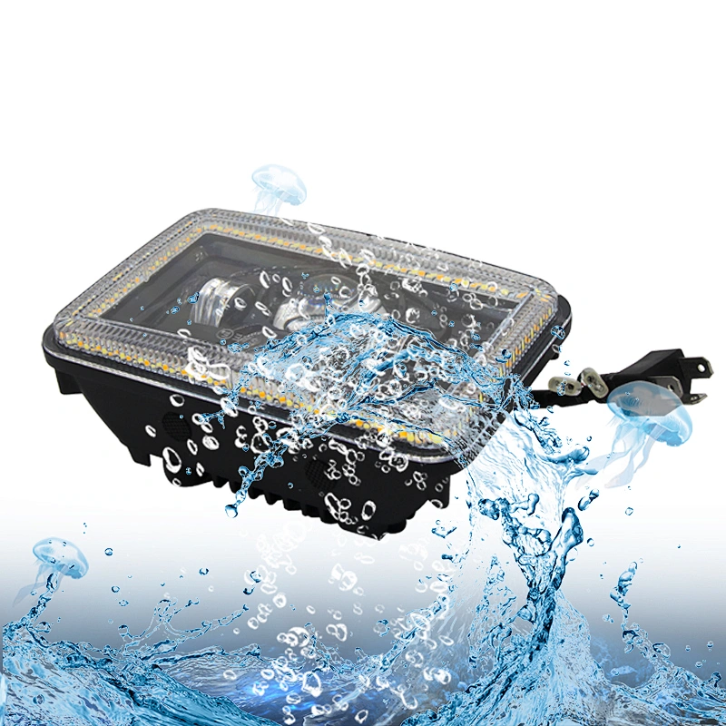 Factory Supply Motorcycle Lighting System 7 Inch  Angel Eyes Car Headlights Auto Part  Led Neblinero  For Jeep