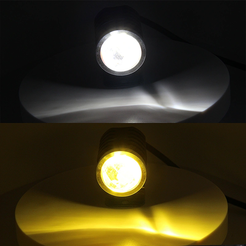 auto LED headlights bulb projector mini lens driving lights white yellow non-polar fisheye cateye motorcycle led headlight
