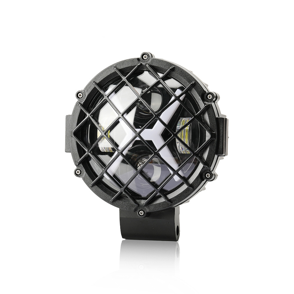 51W Led Work Light bar modified off-road vehicle forklift excavator modified fog lamp double color
