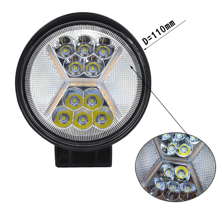 6000k-6500k  Truck ATV Work Lights  4inches 42w faro led redondo Led Work Lamp