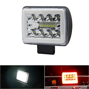 Factory Direct Sales12v 24v Led 10w Waterproof Round Auto Work Light Lamp Truck Offroad With Angle Eyes
