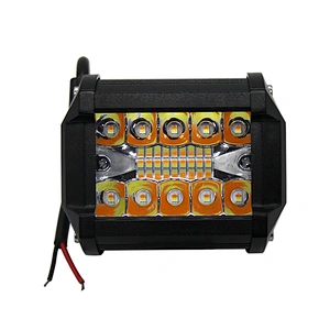 4inch 60W 12V 24V Double Color yellow white lighting fila car LED Work Light for Truck Motorcycle SUV ATV Car Boat