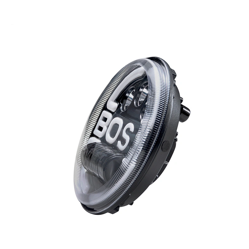 7 inch Super bright high low beam yellow Turn Signal DRL offroad motorcycle e-bike round led headlight BOSS