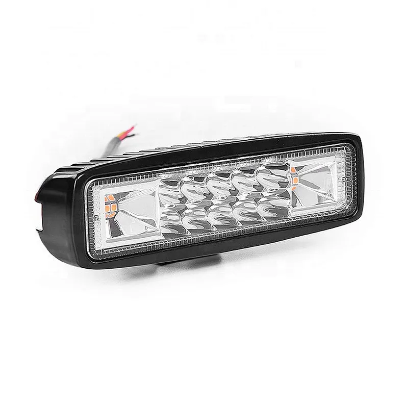 2021 mini barra led strobo  flash bicolor flash car truck led light bar 18w