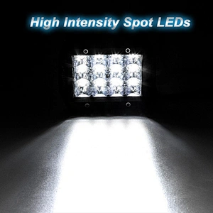 Neblinero LED lamp truck led light work 4x4 led bar light 36w spot light two yellow white colorful led
