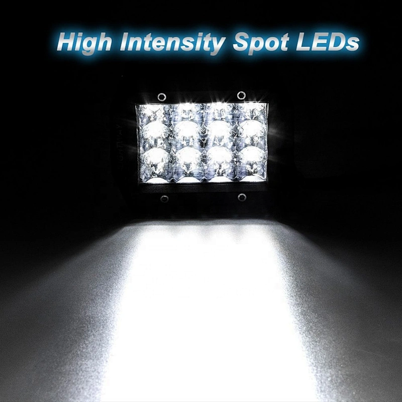 Neblinero LED lamp truck led light work 4x4 led bar light 36w spot light two yellow white colorful led