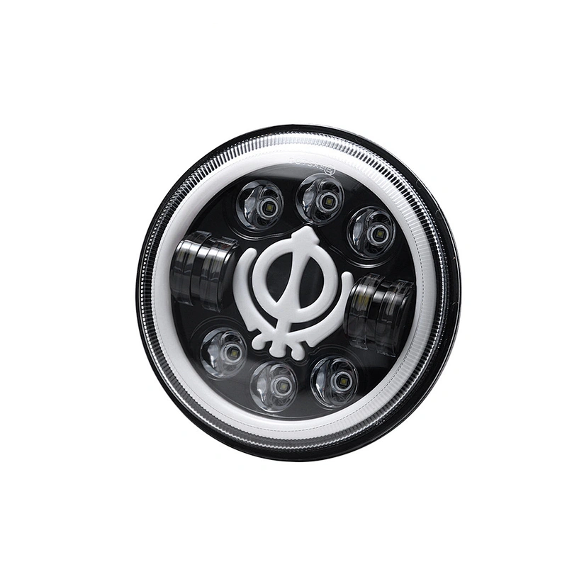 7 inch Round LED Headlamp, Daytime Running Light DRL High Low Beam for Jeep Wrangler led headlight