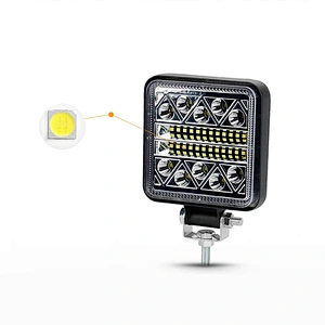 102W Work Light Bar 12V 24V Car LED Spotlight Square Round Auto Truck Off Road Mini Ledbar Offroad Accessories