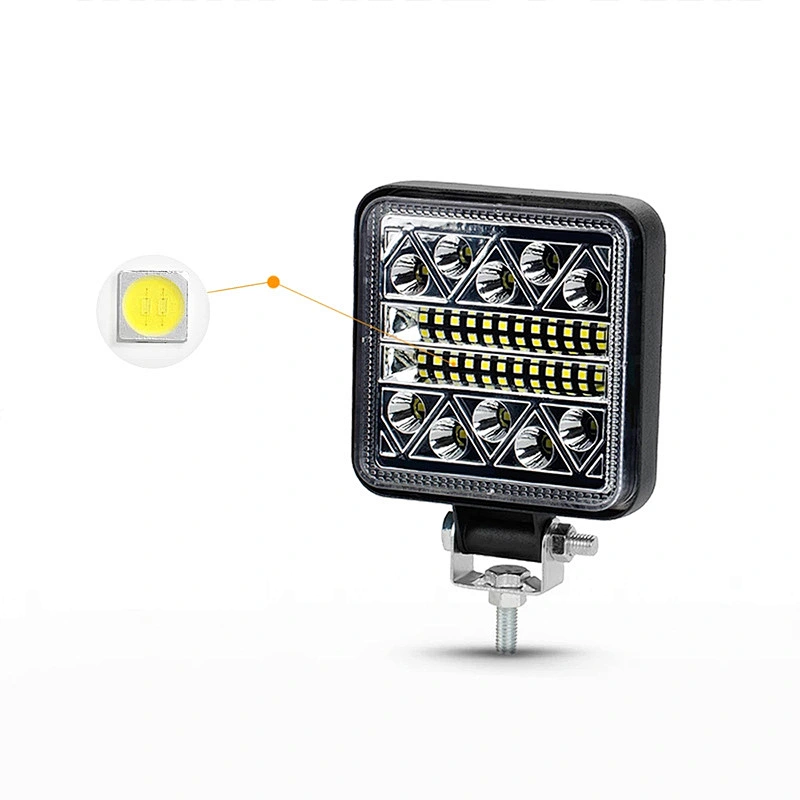 102W Work Light Bar 12V 24V Car LED Spotlight Square Round Auto Truck Off Road Mini Ledbar Offroad Accessories