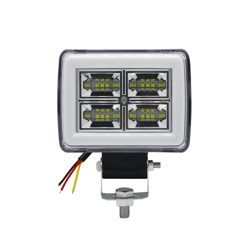 Factory Supply working light 4 inch 36W 6-Lamp double row high brightness LED automobile working light overhaul light motorcycle