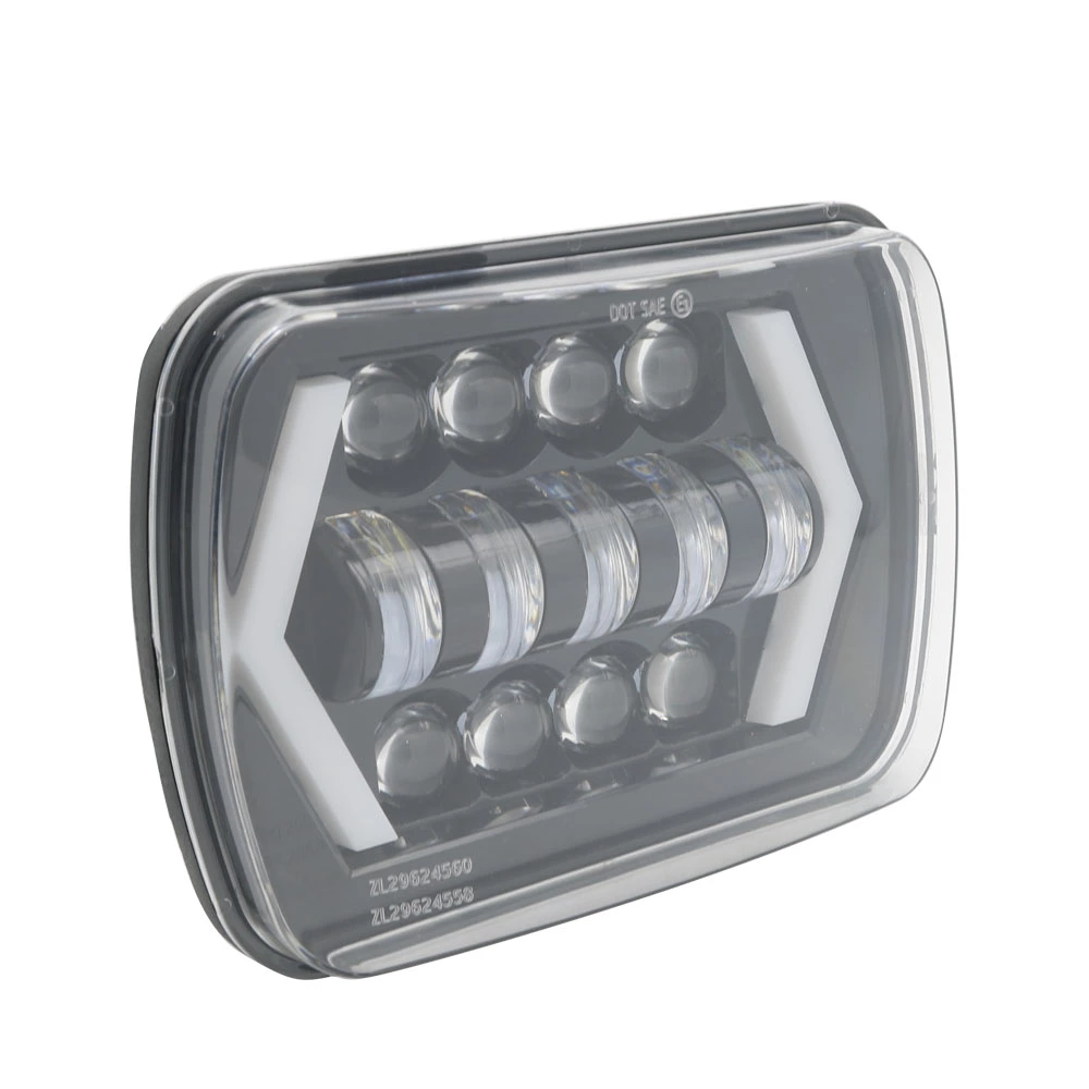 Factory Wholesale Square 50w 12v/24v  Car Led Square Headlight 7 Inch Led Truck Light Led Work Light With Drl