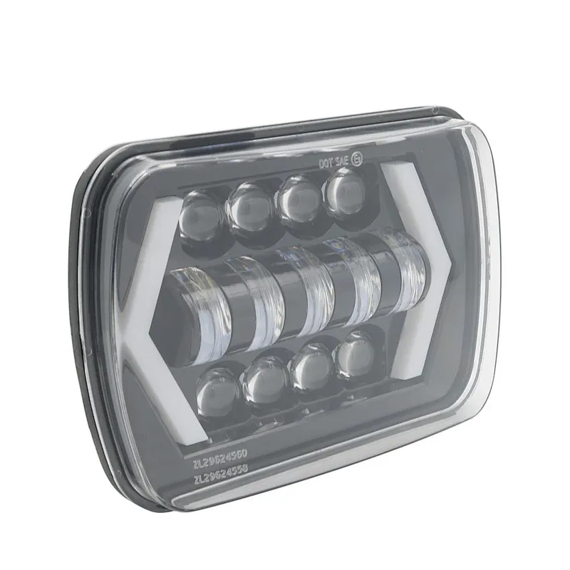 Factory Wholesale Square 50w 12v/24v  Car Led Square Headlight 7 Inch Led Truck Light Led Work Light With Drl