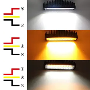 faro led mini barra luces led para carro bicolor