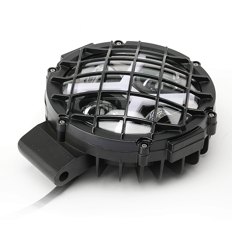 51W Led Work Light bar modified off-road vehicle forklift excavator modified fog lamp double color