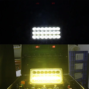 accesorios automoviles waterproof 12v 63w  led bicolor blancoamarillo  neblineros-led-para-4x4 focos led off road