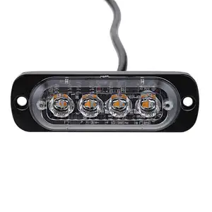 12/24 v 12W 4 SMD steady and strobe flashing light for trucks side light led side marker lights for trucks Super Bright