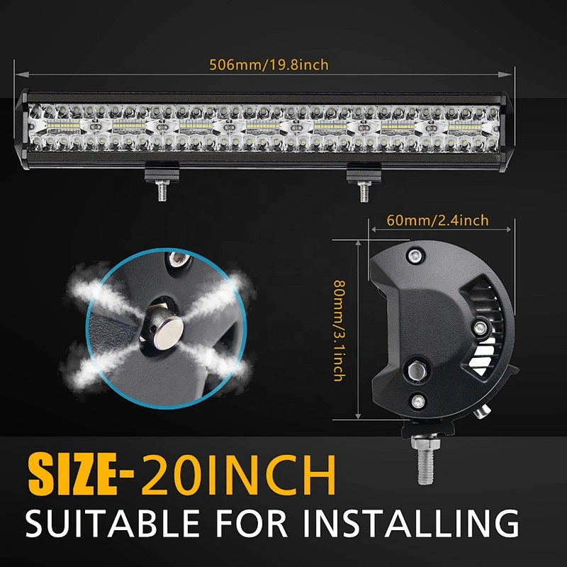 Offroad 4x4 Car Truck 420W  Led Light Bar LED 3ROWS LUZ LED AUTOMOTRIZ