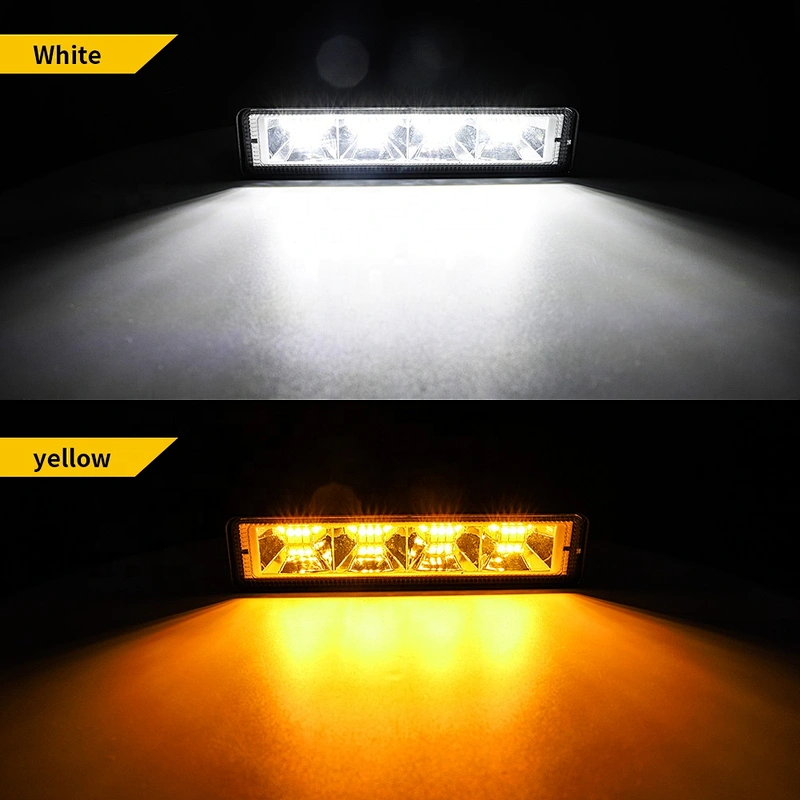 bar led  15cm bar lighting luces bicolor flashing 5 funtions for truck moto car auto