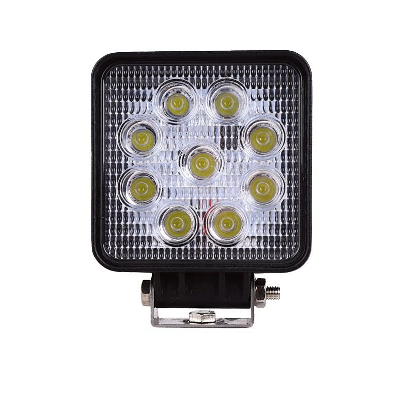 Shape Led Work Light Bar 27W Waterproof Driving Pods Spot Beam Work Lamp for Off-Road Suv Boat 4X4 Jeep JK 4Wd Truck 12V-24V
