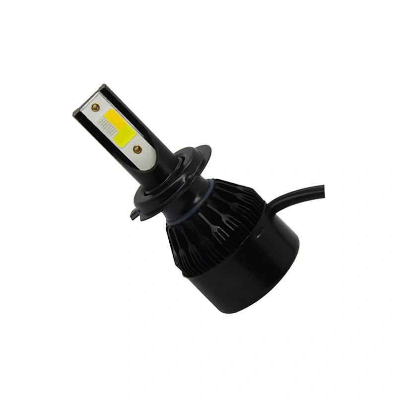 3 colors Flash Led Headlight H4 H7 Kit Cob All In One Auto Change Front Fog Lamp Driving Bulbs