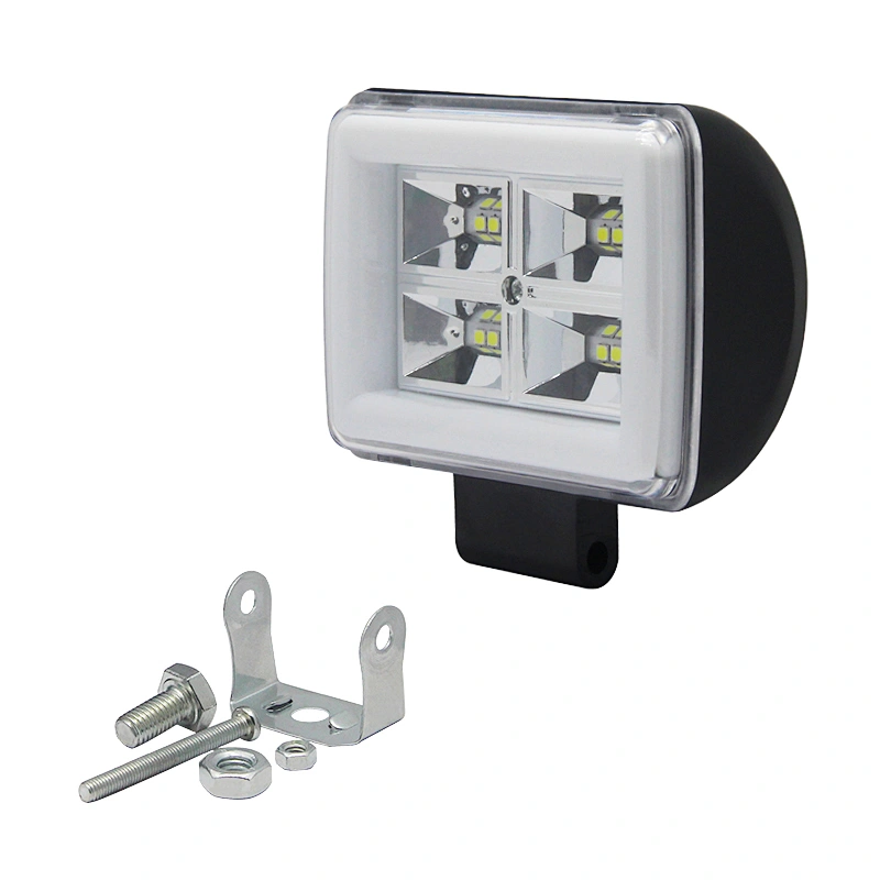 Factory Supply working light 4 inch 36W 6-Lamp double row high brightness LED automobile working light overhaul light motorcycle