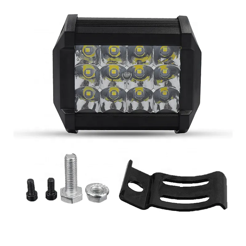 4inch Barras Cubos Led 36w Luz De Trabajo 12Focos 3 rows  OffRoad work Light bar Triple Row