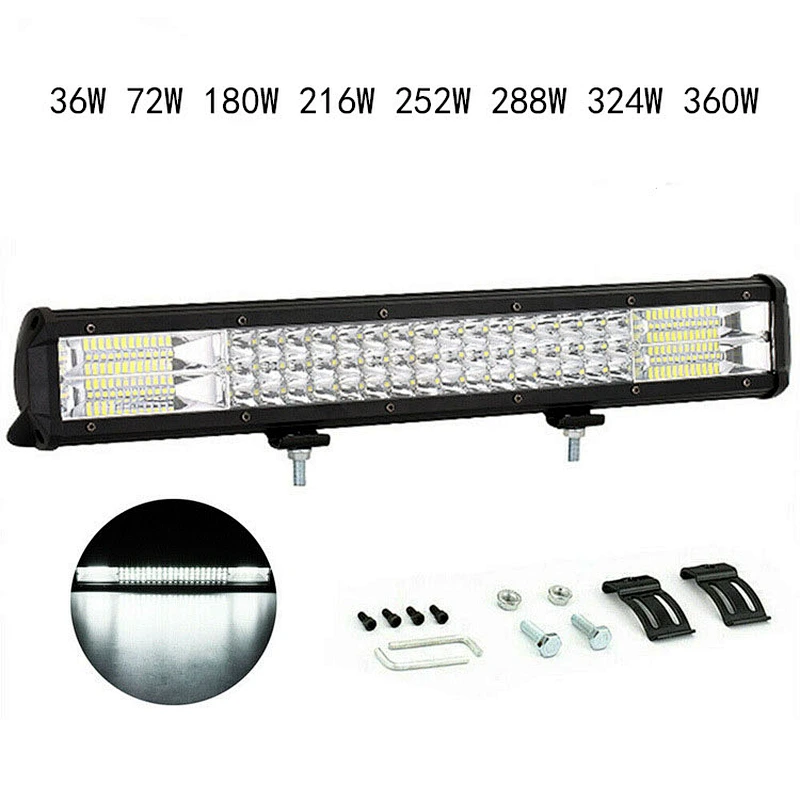 288W VEHICULOS TRACTORES COSECHADORA light bar led auto lighting system barra led 52 pulgadas