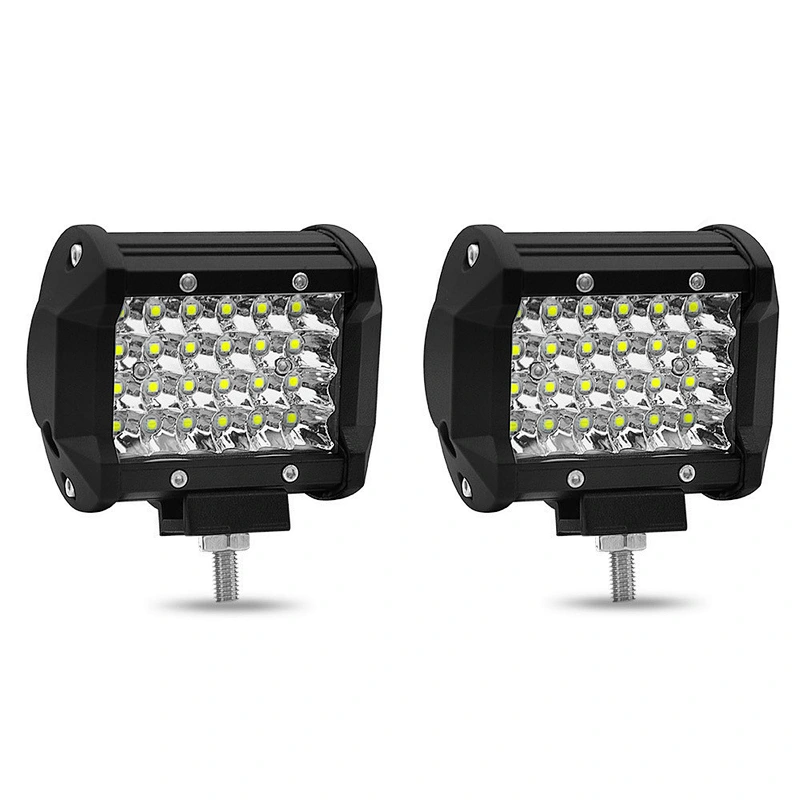 72W LED spotlight Flood Off road work light Bar truck boat tractor headlamp drl roof top bumper spotlight