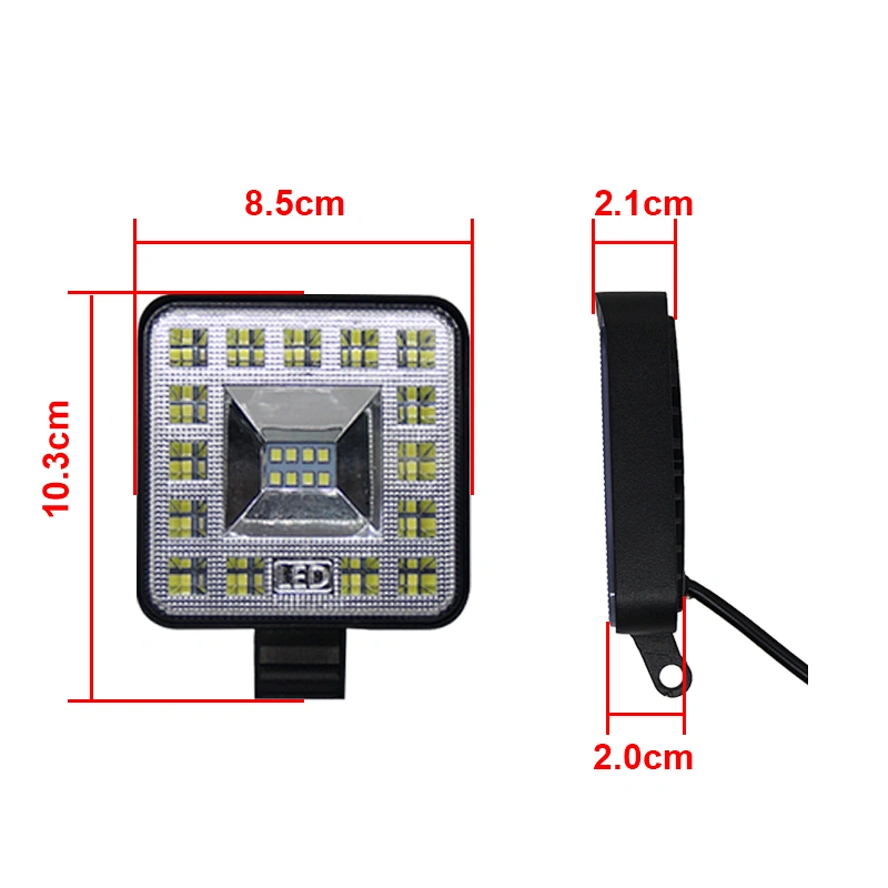 1/2/ Mini 23LED 69W LED Work Light Bar Square Spotlight 12V 24V Offroad LED Light Bar For Truck Offroad 4X4 4WD Car SUV ATV