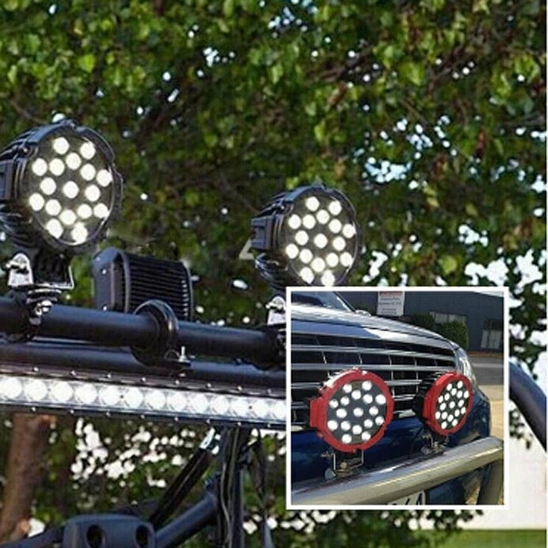 2021 4x4 ATV Truck Tractor faros led redondos para auto faros focos luz  carro  63w