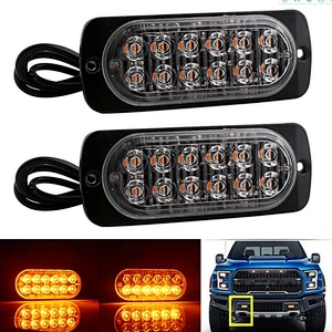 12/24 v 36W 12SMD steady and strobe flashing light for trucks side light led side marker lights for trucks