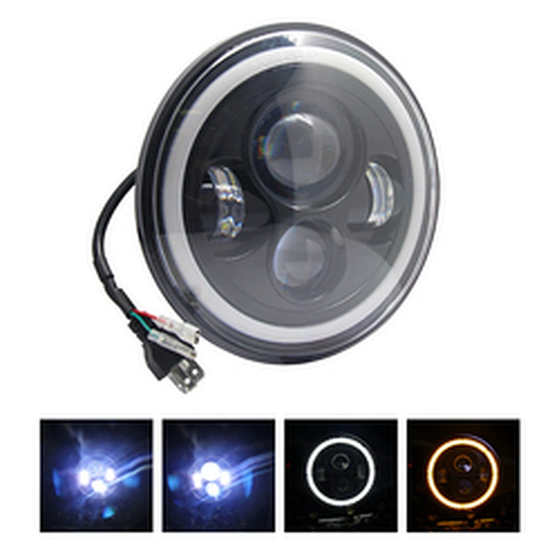 Factory Outlet Angel eyes Super Bright Round Led Driving Light Marine Bumper Truck Offroad Spotlight   Car Led Work Light