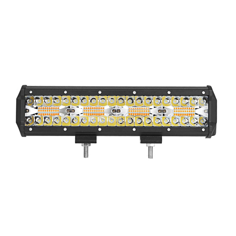 Double color Triple Row Led Work Light Bar For Jeep Car Off road SUV ATV UTV UAZ Tractor Boat Truck 12V 24V Combo Beam Led Bar