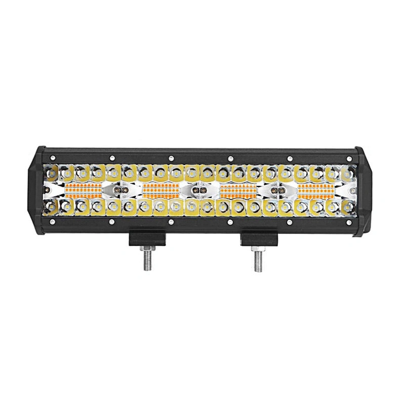 Double color Triple Row Led Work Light Bar For Jeep Car Off road SUV ATV UTV UAZ Tractor Boat Truck 12V 24V Combo Beam Led Bar