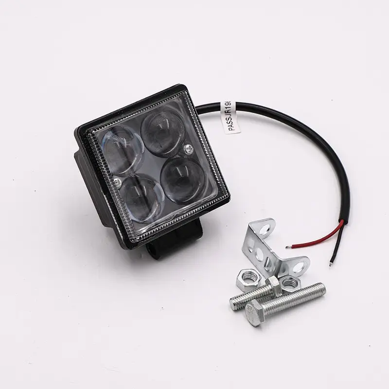 12W 9-30V IP67 LED Light Auto Lamp Fog Light Work Light Bar Off Road ATV Tractor Train Bus Boat Spotlight