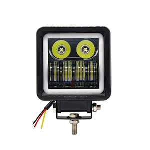 Truck Work Light Angel Eye 45W LED Tractor Square 12V LED Always On Work Light Front Headlight