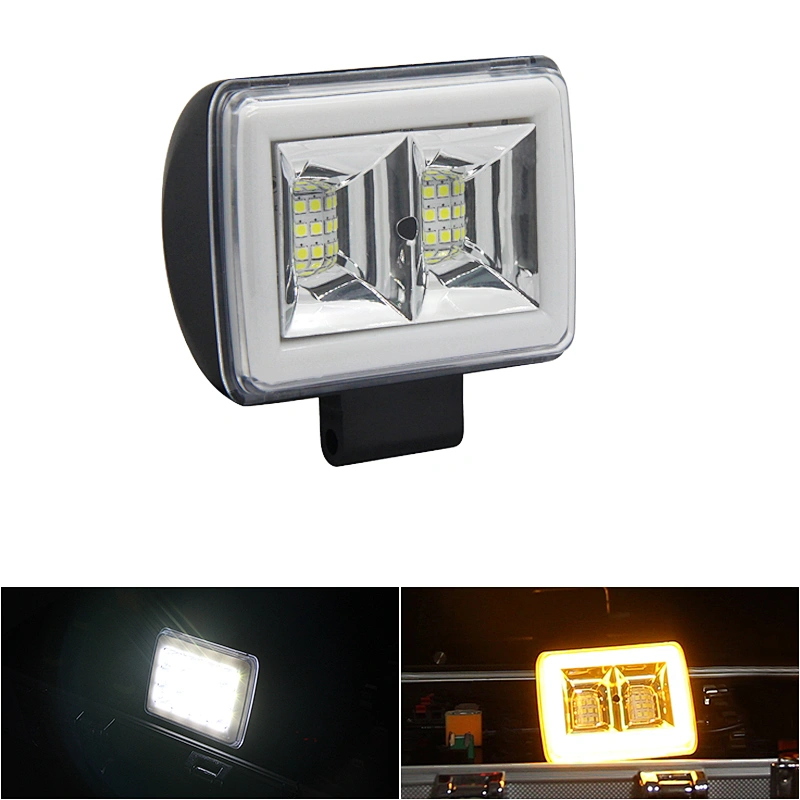 High Quality Angel Eyes LED Work light White Yellow for 4X4 Motorcycle Truck Camping Car Driving Fog Lamp Spot Flood Lights