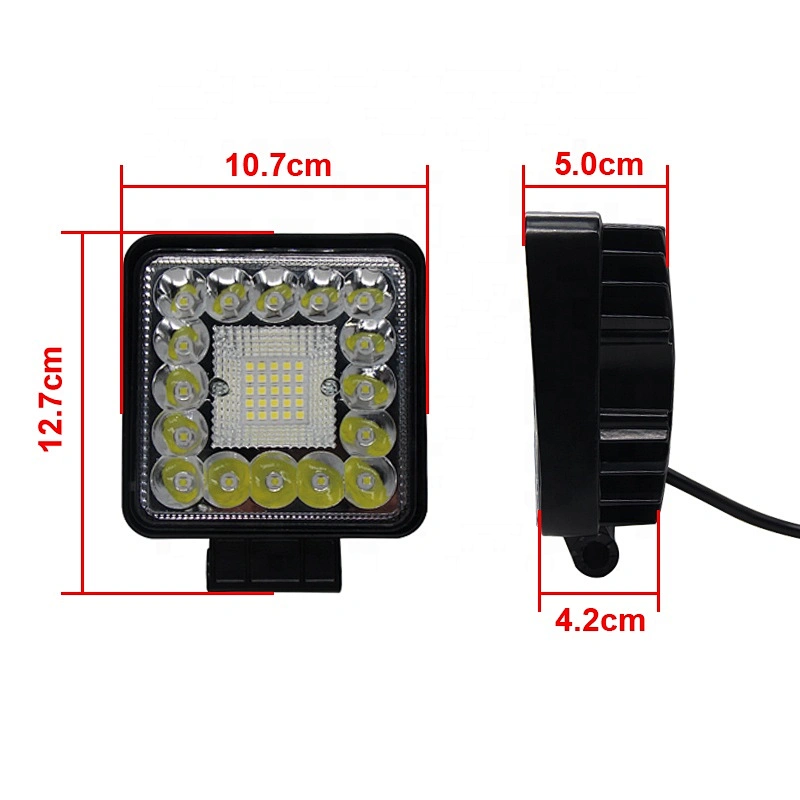 New cuadrado led working light car led accessories faros luz de carretera