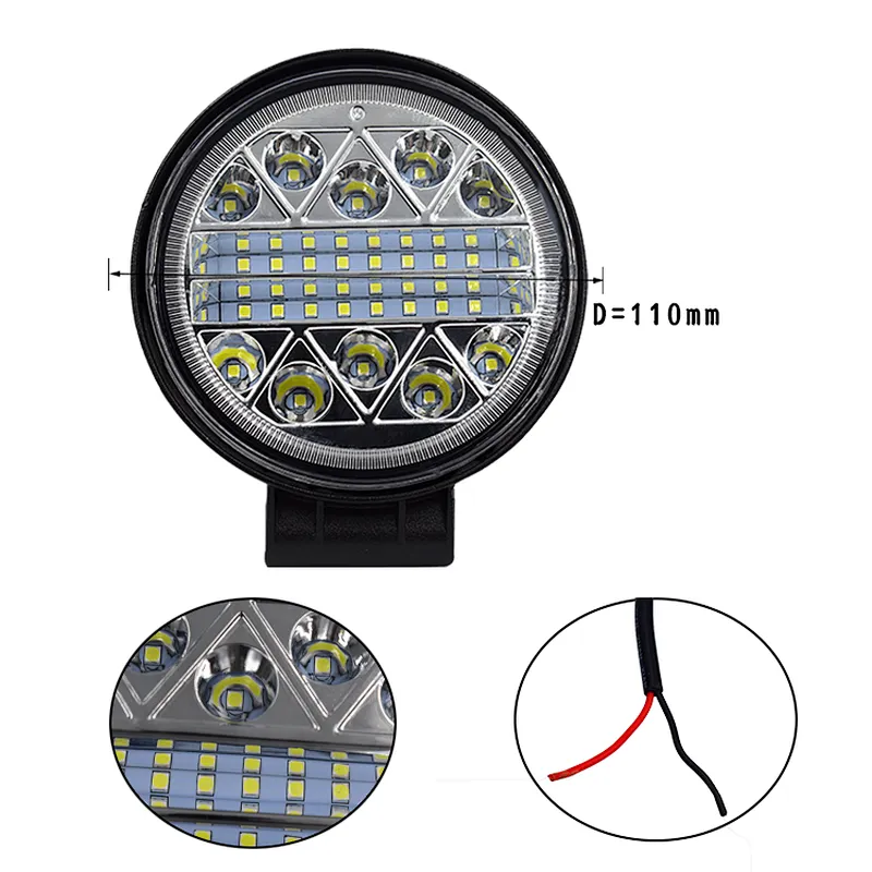 New Developed Combo Beam 12v 24v Lmpara De Trabajo De Luz Led 4x4 4inch  Led Working Light For Car And Trucks