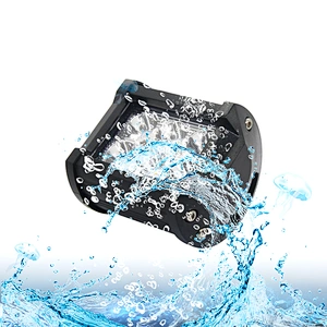 12v 24v flood beam bar car suv atv off-road driving work light bar IP68 18W dual color yellow white blue spot flood 4x4 DRL lamp