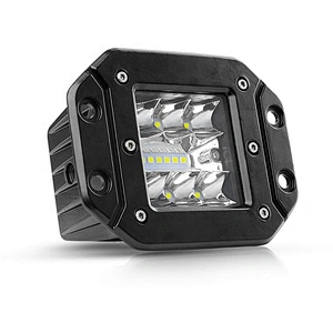 BARRA LED PARA CARRO 4.5 Inch Square Side Lamp 24W Flush Mount Led Work Light Pods Driving Off Road 4WD Truck Car