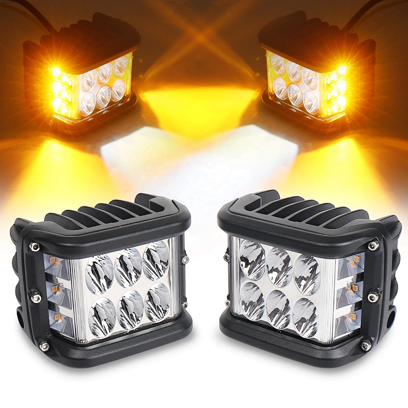 lamparas lamps luz faro lights led 3sides light 3colors para motocicleta tractor