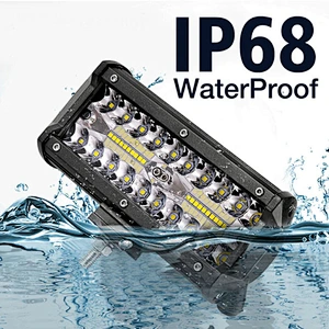 High quality LED Light Bar 7 Inch 240W 24,000lm flood beam Off Road Lights led work light for car Truck Tractor SUV ATV
